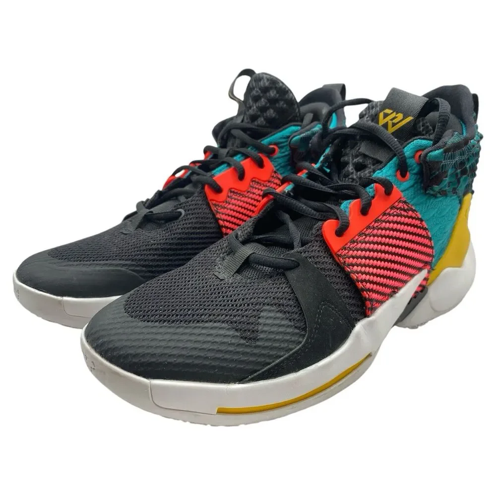 Air Jordan Why Not Zero.2 BHM X Russell Westbrook Blk/Mulicolor CI6294-001 Sz 10